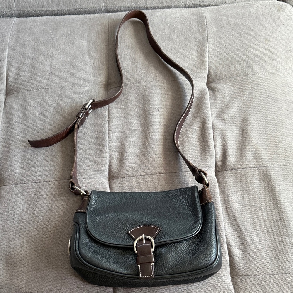 Dooney & Bourke Black and Brown Crossbody Bag
